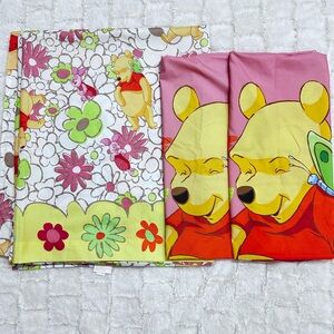 Winnie the Pooh Floral Print Fabric‎